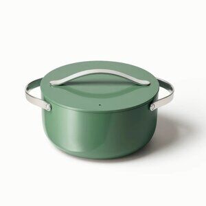 Caraway Dutch Oven 6.5 qt Non-Stick Ceramic Pan With Lid in Sage-- never used
